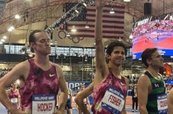 美国田径选手跑出惊艳成绩夺冠